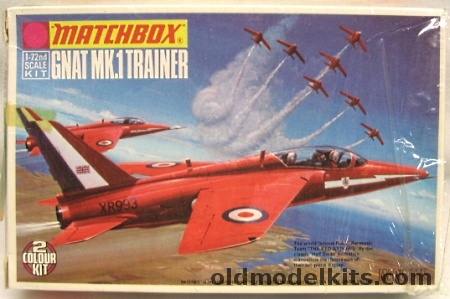 Matchbox 1/72 Gnat Mk.1 Trainer, PK-15 plastic model kit